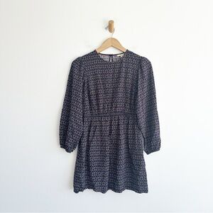 Boden Crew Neck Dress Navy, Dandelion Pop Size 6 petite